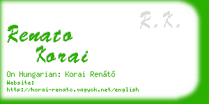 renato korai business card